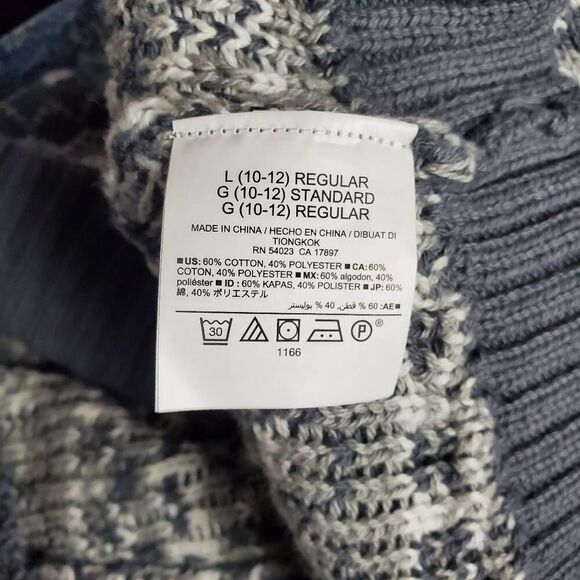 Old Navy Girls Large (10-12) Open Cardigan Pattern Sweater - Picture 6 of 7